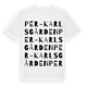 Per-Karlsgården ordlek t-shirt