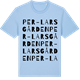 Blue Soul t-shirt med Per-Larsgården ordlek t-shirt