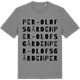 Mid Heather Gray t-shirt med Per-Olofsgården ordlek t-shirt