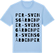 Blue Soul t-shirt med Per-Svensgården ordlek t-shirt
