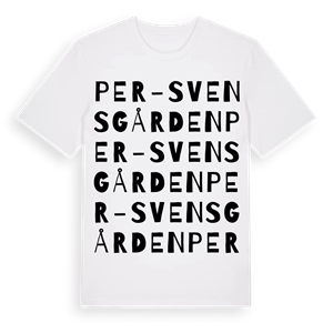 Per-Svensgården ordlek t-shirt – ekologisk bomull t-shirt från Pinshirt