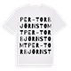 Per-Torbjörnstomt ordlek t-shirt