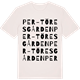Vintage White t-shirt med Per-Töresgården ordlek t-shirt