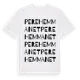 White t-shirt med Perehemmanet ordlek t-shirt