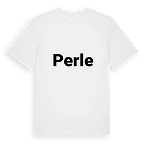 Perle fetstil t-shirt – ekologisk bomull t-shirt från Pinshirt