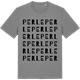 Mid Heather Gray t-shirt med Perle ordlek t-shirt