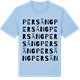Blue Soul t-shirt med Persäng ordlek t-shirt
