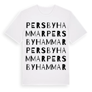 Persbyhammar ordlek t-shirt – ekologisk bomull t-shirt från Pinshirt