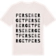 Vintage White t-shirt med Perseberget ordlek t-shirt