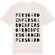 Vintage White t-shirt med Persgården ordlek t-shirt
