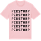 Pink Cotton t-shirt med Perstorp ordlek t-shirt