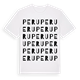 White t-shirt med Peru ordlek t-shirt