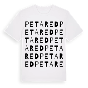 Petared ordlek t-shirt – ekologisk bomull t-shirt från Pinshirt