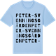 Blue Soul t-shirt med Peter-Svenningsgården ordlek t-shirt
