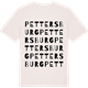 Vintage White t-shirt med Pettersburg ordlek t-shirt