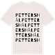 Vintage White t-shirt med Pettershål ordlek t-shirt