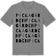 Mid Heather Gray t-shirt med Pickagården ordlek t-shirt
