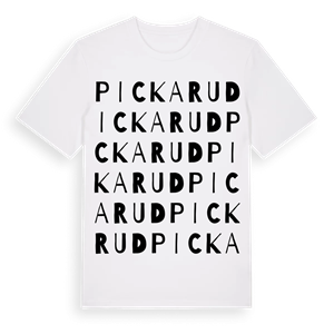Pickarud ordlek t-shirt – ekologisk bomull t-shirt från Pinshirt