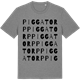 Mid Heather Gray t-shirt med Piggatorp ordlek t-shirt