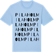 Blue Soul t-shirt med Pilaholm ordlek t-shirt