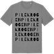 Mid Heather Gray t-shirt med Pilekrogen ordlek t-shirt