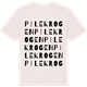 Vintage White t-shirt med Pilekrogen ordlek t-shirt