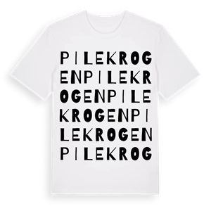 Pilekrogen ordlek t-shirt – ekologisk bomull t-shirt från Pinshirt