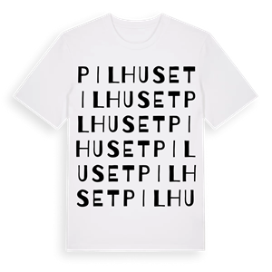 Pilhuset ordlek t-shirt – ekologisk bomull t-shirt från Pinshirt