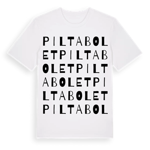 Piltabolet ordlek t-shirt – ekologisk bomull t-shirt från Pinshirt