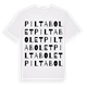 Piltabolet ordlek t-shirt