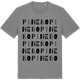 Mid Heather Gray t-shirt med Pinebo ordlek t-shirt