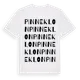 White t-shirt med Pinneklon ordlek t-shirt