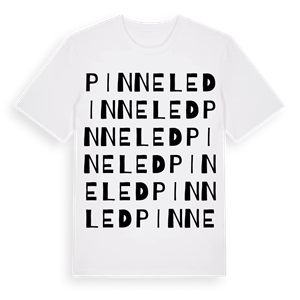 Pinneled ordlek t-shirt – ekologisk bomull t-shirt från Pinshirt