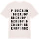 Vintage White t-shirt med Pinnerud ordlek t-shirt
