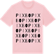 Pink Cotton t-shirt med Pixbo ordlek t-shirt
