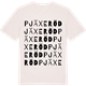 Vintage White t-shirt med Pjäxeröd ordlek t-shirt