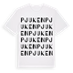 Pjuken ordlek t-shirt