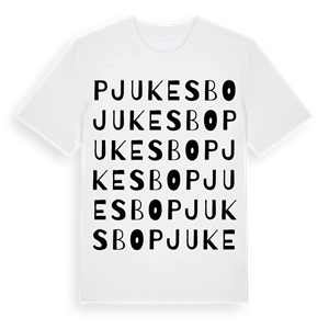 Pjukesbo ordlek t-shirt – ekologisk bomull t-shirt från Pinshirt