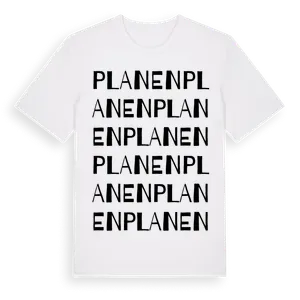 Planen ordlek t-shirt – ekologisk bomull t-shirt från Pinshirt