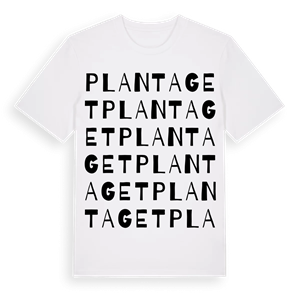 Plantaget ordlek t-shirt – ekologisk bomull t-shirt från Pinshirt
