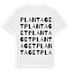 Plantaget ordlek t-shirt