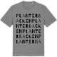 Mid Heather Gray t-shirt med Planterbacken ordlek t-shirt