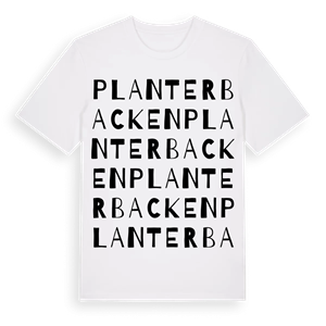 Planterbacken ordlek t-shirt – ekologisk bomull t-shirt från Pinshirt