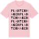 Pink Cotton t-shirt med Planterhagen ordlek t-shirt