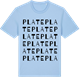 Blue Soul t-shirt med Plate ordlek t-shirt