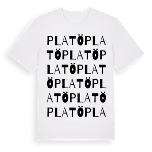 Platö ordlek t-shirt – ekologisk bomull t-shirt från Pinshirt