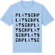 Blue Soul t-shirt med Platsen ordlek t-shirt
