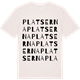 Vintage White t-shirt med Platserna ordlek t-shirt