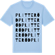 Blue Soul t-shirt med Plitteröd ordlek t-shirt