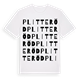 Plitteröd ordlek t-shirt